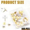 100 Pcs Drawing Pins – White Push Pins, Thumbtacks for