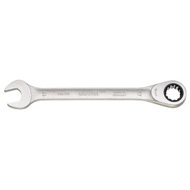 GEDORE Combination Spanner with Ring Ratchet, SW 24 mm, Flat, 12-Point, UD Profile, Spanner, 7 R 24