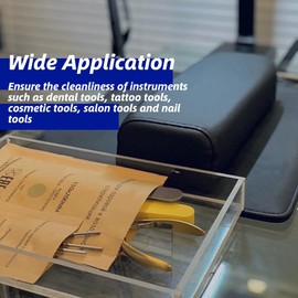 Wakects 100PCS Sterilization Autoclave Bags Disposable Self-Sealing Sterilizers for Nail Tools Tooth Sterilization Bags for Oral Cavity Beauty,130 X 200mm/75 X 150mm (75 * 150mm)