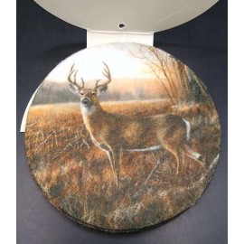 Buck Wear 4 Absorbent Drink Coaster Set 4" "Bluff County Buck" Dry-Mate Waterproof Backing
