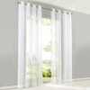 SIMPVALE Curtain Curtains with Eyelets, Polyester Voile Tab-Top Curtain Transparent