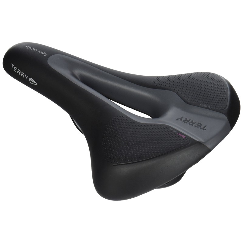Ergon Women's Figura Gel Max Bike Saddle, Black, L