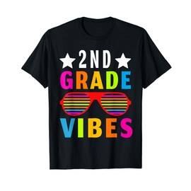 2nd Grade Vibes Sunglasses Back To School First Day Teacher T-Shirt