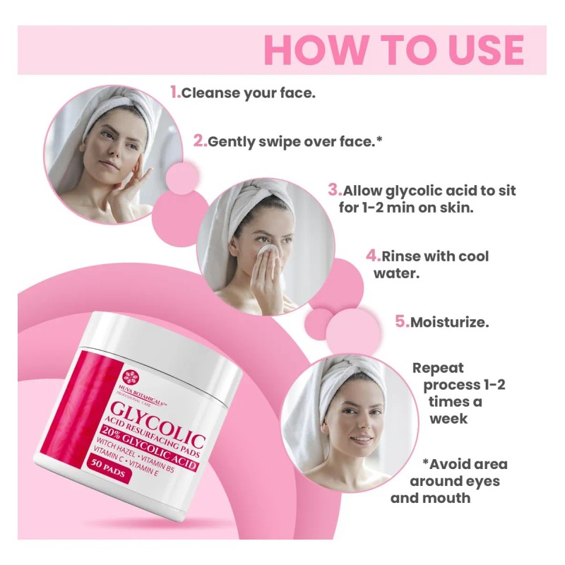 Discos Exfoliantes Con Ácido Glicólico Al 20 % (50 Discos)