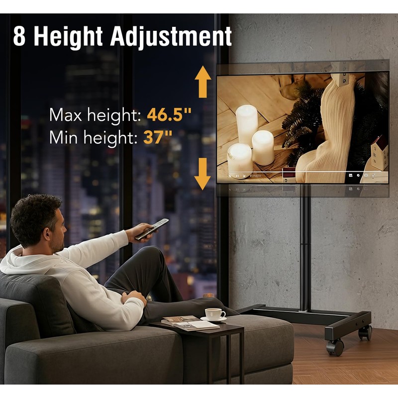 AX WABER Mobile TV Floor Stand for 19-50 inch LCD