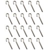 20Pcs Stainless Steel M5 Eye Bolt Long Shank Threaded Rod