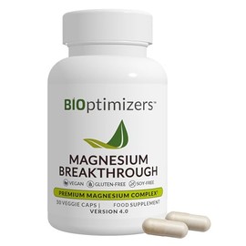 BIOptimizers Magnesium Breakthrough 250mg, 7 Forms of Magnesium 30 Capsules
