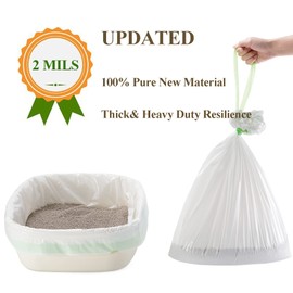 Gefryco Cats Sifting Litter Box Liners Thick 2mil, Jumbo Disposable Waste Litter Bags Litter Tray Liners