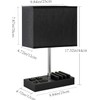 Briever USB Table Lamp, Multi-Functional Desk Lamp with 2 AC