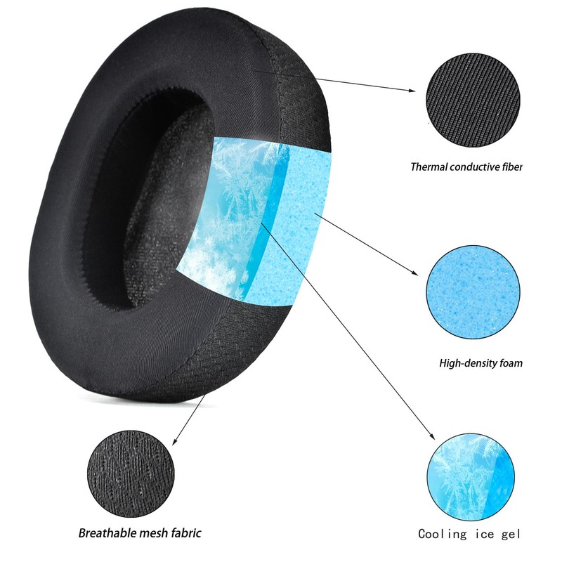 Buziba Cooling Gel Earpads Replacement Ear Pads for SteelSeries Arctis