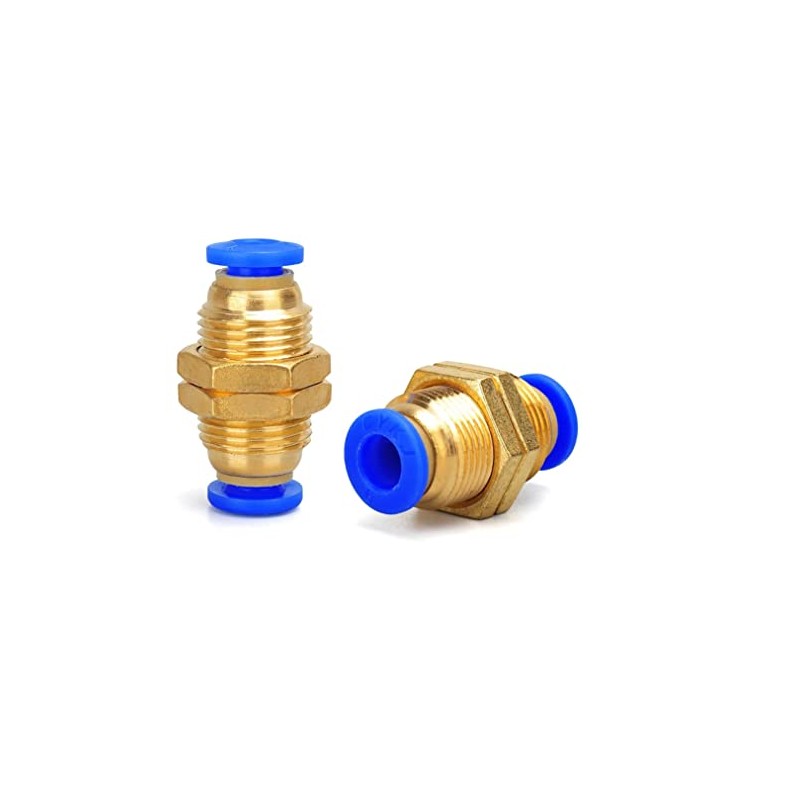 Pneumatic Bulkhead Fitting IQS 10 mm Hose Connector Straight on