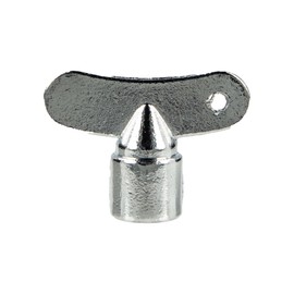 tecuro Socket Spanner (Single) for Outlet Valves and Taps with Socket Top - Chrome Plated with 6 mm Internal Square