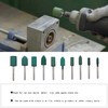 HEYMOUS Rubber Polishing Bits Polishing Drill Bit Green Buffer Abrasive