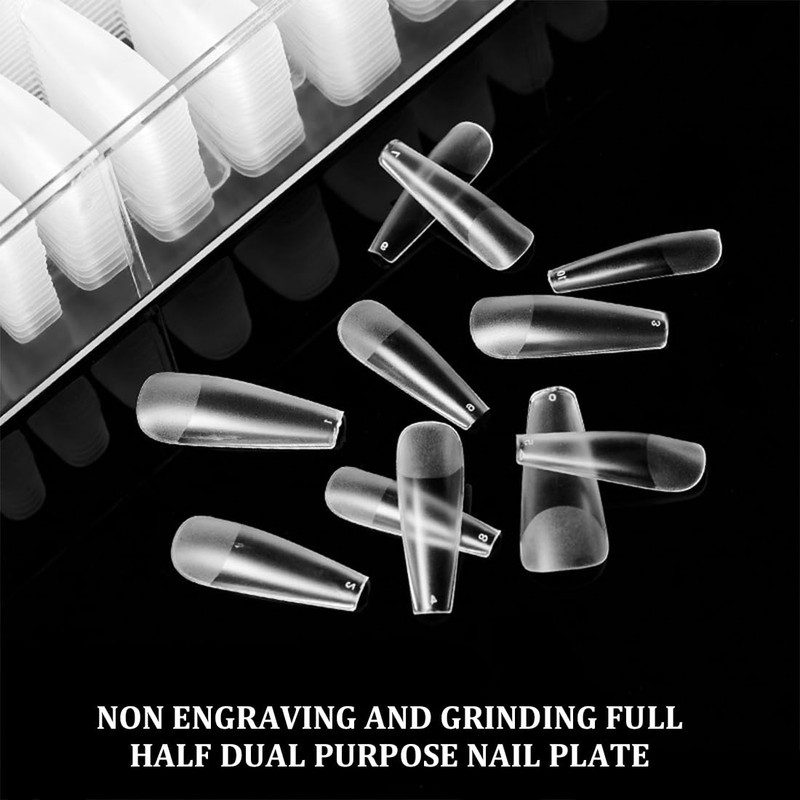 JSKWIKE Pack of 120 False Nail Tips Acrylic Artificial Nail