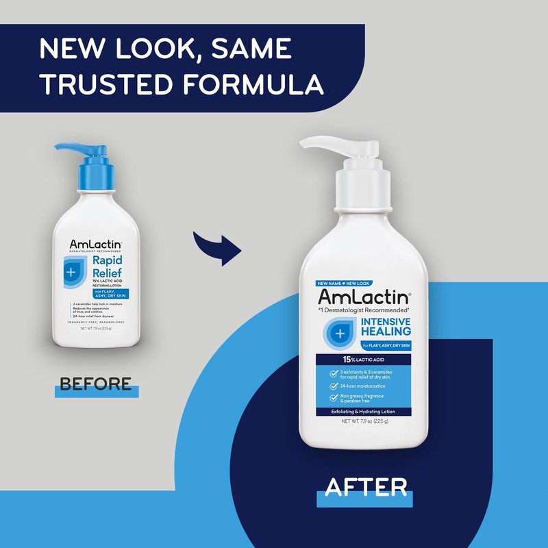 Amlactin Rapid Relief Restoring Lotion + Ceramides - 7.9 oz,
