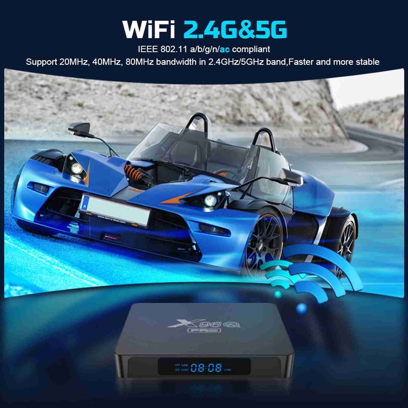 TV Box 1GB+8GB 2.4G 5G Dual Band Wifi UHD 4K