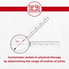 Ever Ready First Aid Plastic 8” Goniometer 360 Degree ISOM
