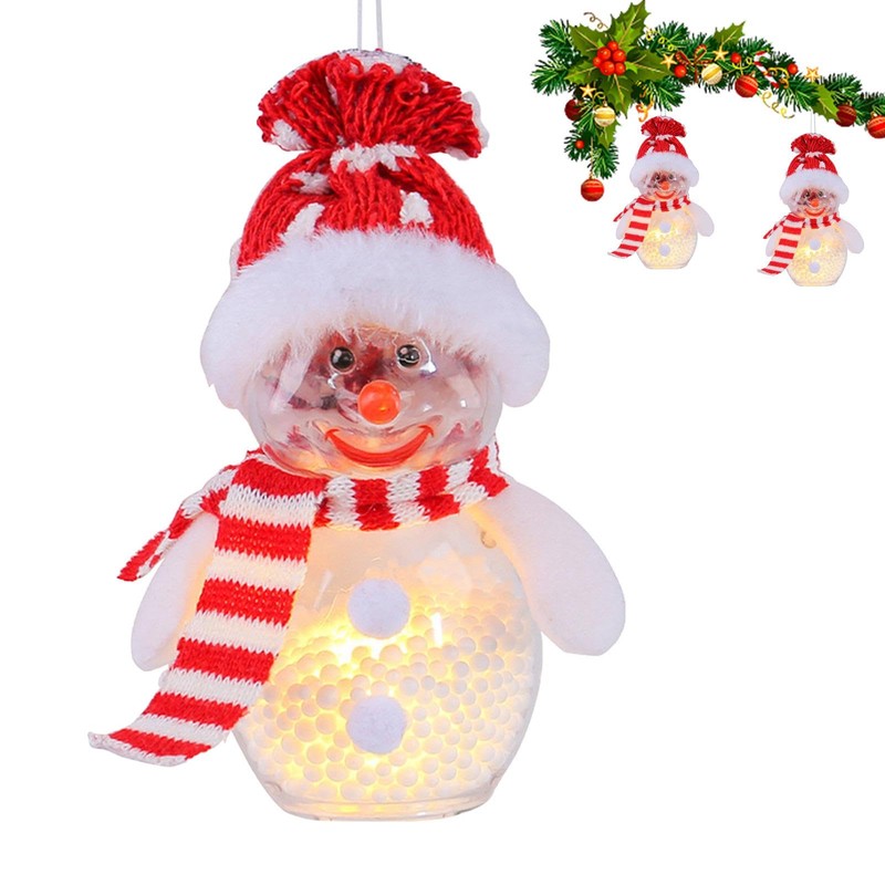 Christmas Decoration Light, LED Christmas Decor, Transparent Holiday Doll Christmas