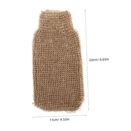 Baluue Bath Mitts Exfoliating Loofah Jute Gloves for Shower Scrubbing Body Cleaning Mitts for Women