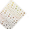 Gold Holographic Star Nail Stickers for Nail Art