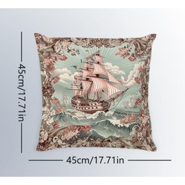 BAOKU Home Furnishings Boho Decorative Cushion Covers,18x18 Inch Throw Pillow Covers Soft Pillowcases for Sofa Bed Home Garden Patio Decor Set of 4