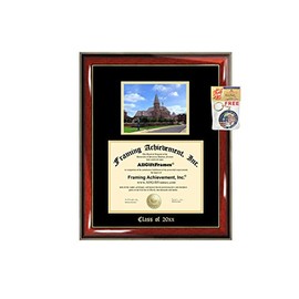 Diploma Frame Big Gallaudet University Graduation Gift Case Embossed Picture Frames Engraving Certificate Holder Graduate Bachelor Masters MBA PHD Doctorate