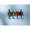 Gall&Zick Wall Hook Colourful Set Ceramic Hand Painted Hand Painted