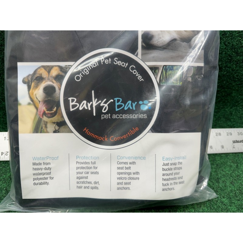 Barks Bar Original Pet Seat Cover & Hammock Convertible