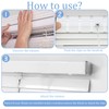 Ymapinc 12Pcs 2.5 Inch Clear Valance Clips for Blinds, Hidden