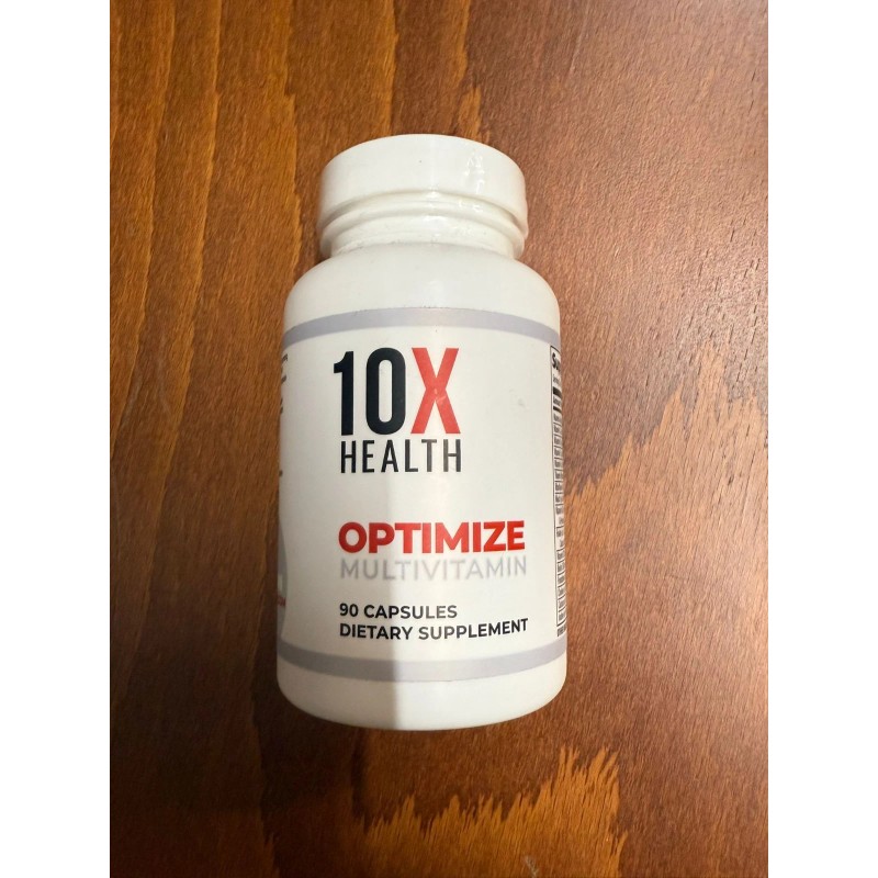 10X Health Optimize Methylated Multivitamin 90 Capsules, 07/26 Exp ORIGINAL