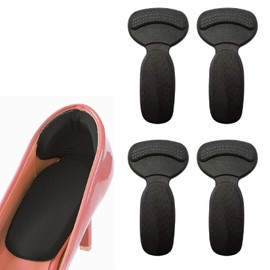 SensaBliss Anti-Blocking Heel Pad, Set of 2, T-Shaped, Anti-Slip, Heel, Anti-Slip Prevention, Shoe Sizing, Freely Cutable, Leather Shoes, Sneakers, High Heels, Anti-Slip Pads, Fits Most Shoes, Shock