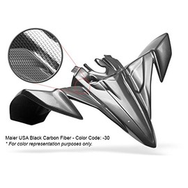 Maier USA 18959-30 Radiator Cover Compatible/Replacement for Yamaha YFZ350 Banshee - Black Carbon Fiber