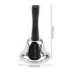 KEILEOHO 2 PCS Hand Held Bell, Small Metal Tea Bell