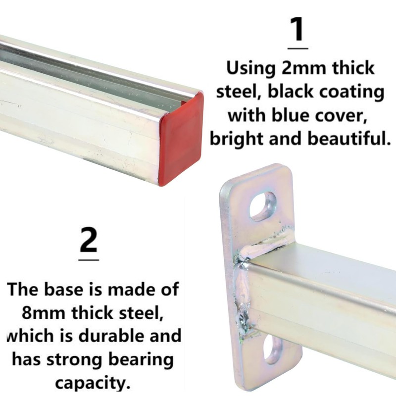 YXGJDP 4 Pack Steel Shelf Bracket,Display Bracket,DIY Projects,Metal Strut Channel,Steel
