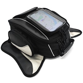 Dracarys Motorcycle Tank Bag Oxford Saddle Black Motorbike Bag - Strong Magnetic Bag for Honda Yamaha Suzuki Kawasaki Harley