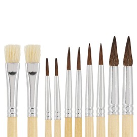 VBS School Brushes Set of 10 Size 2-10