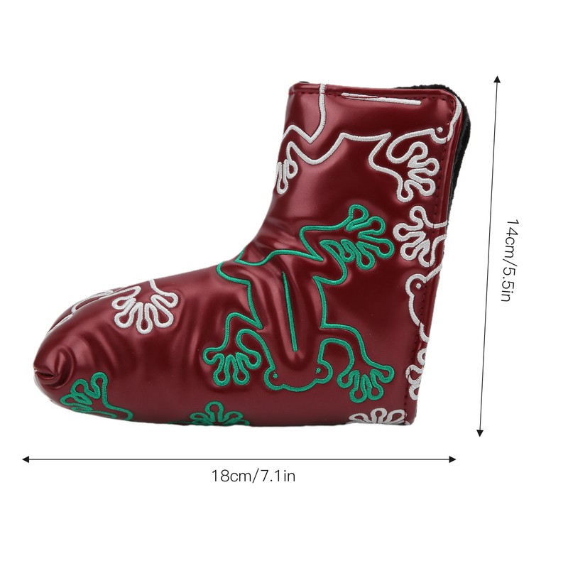 Golf Putter Headcover Embroidery Putters PU Protective Head Cover Magnetic