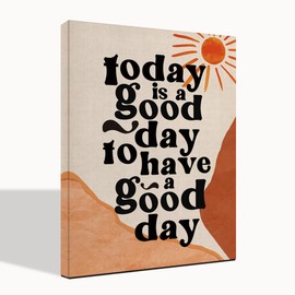 Today is A Good Day for A Good Day, Good Day, Boho Office Décor, Today Was A Good Day, Boho Canvas Wall Art, Spiritual Décor, Canvas Wall Art, Positive Wall Décor, Boho Decor 6x8 inch