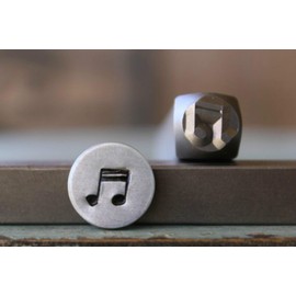 6mm Double Bar Music Note Metal Punch Design Jewelry Stamp