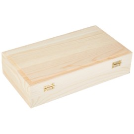 Rayher Wooden Box Frame, FSC Mix Credit, Untreated, with Metal Snap Closure, Size: 25 x 14 x 6 cm, 62296000