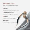 SAMiGO Silicone Pacifier Clips Holders Paci Binky Clips for Baby