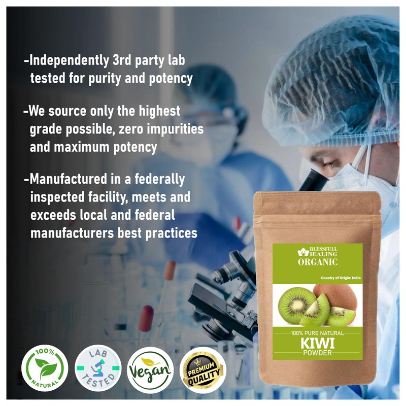 Blessfull Healing Organic Kiwi Powder 100% Pure Natural 200 Gram