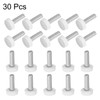 uxcell 30pcs M6 x 20mm Metric Male Thread Knurled Knobs,