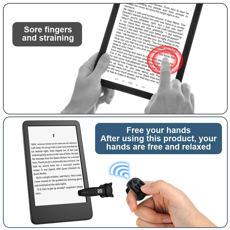 Vicloon Remote Page Turner for Kindle Paperwhite, Control Page Turner