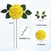 JOYLEX Artificial Flowers Realistic Roses, 50pcs Real Looking Fake Roses