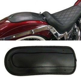 Cyreedom Motorcycle Vinyl Leather Harley Motorcycle Rear Fender Bib for Softail Springer Heritage Classic EFI FLSTCI 2006-2017 (Pure Vinyl Leather)