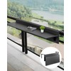VEVOR Balcony Hanging Table, 31.5 x 12 inch Folding Balcony