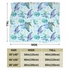 Majoug Sea Turtle Throw Blanket Flannel Fleece Bed Blanket Cozy