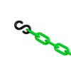 Plastic decorative safety security chain 10FT, Crowd Control Center (GREEN+SHOOKS)