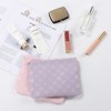 Sightor 2PCS Pocket Cosmetic Bag for Purse, Checkered Makeup Bag